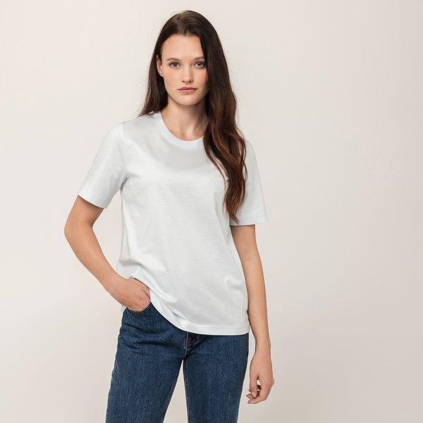 T-shirt, Rundhals, Kurzarm Damen Hellblau M von Manor Woman