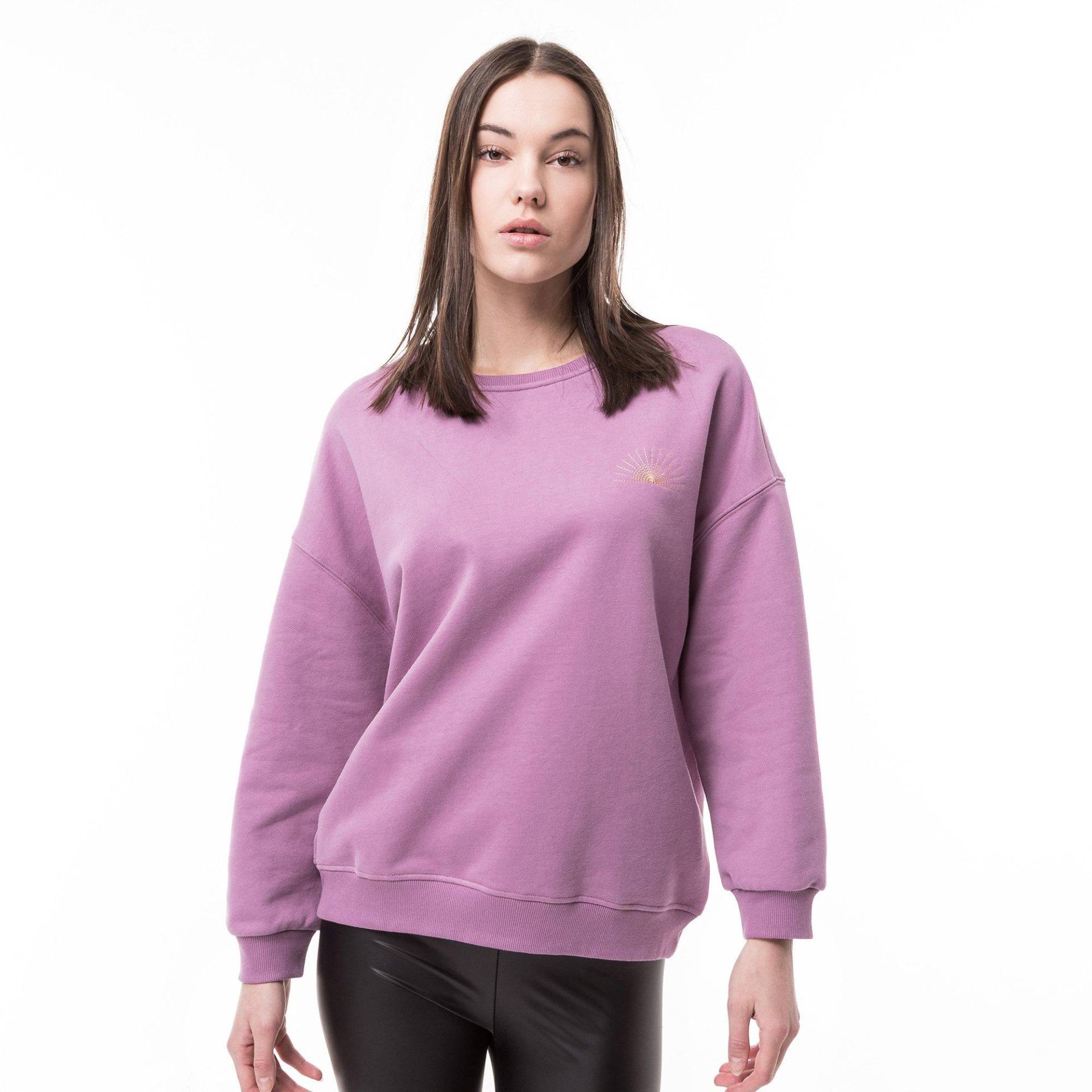 Sweatshirt Damen Malvenfarben L von Manor Woman