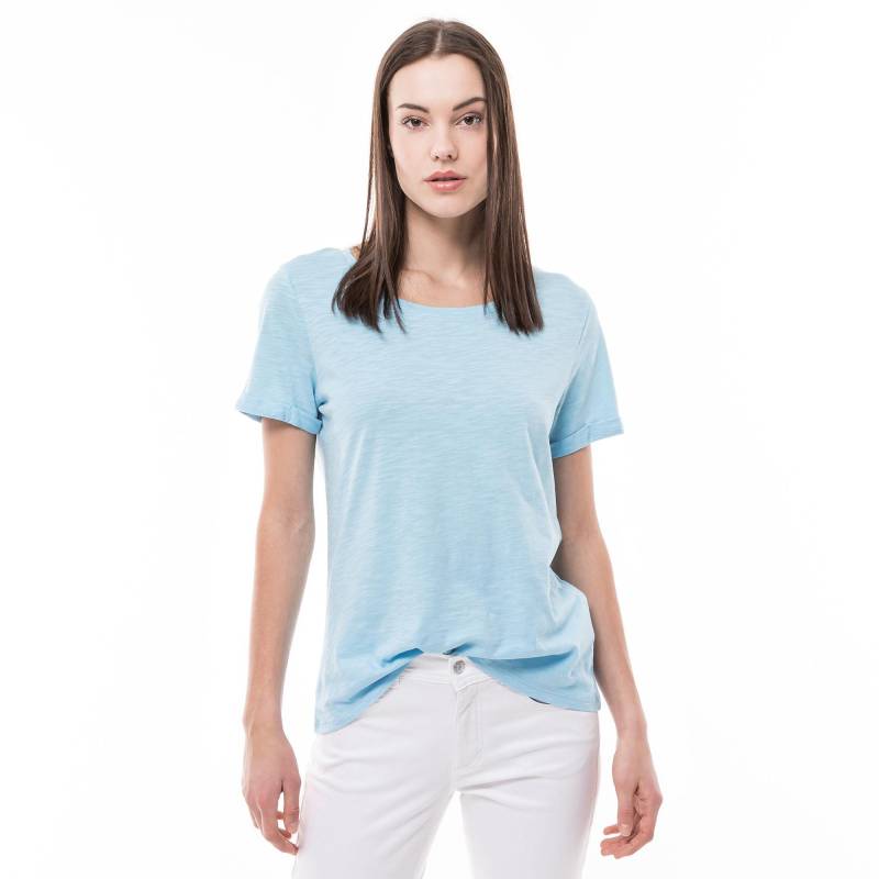 T-shirt, Rundhals, Kurzarm Damen Himmelblau XS von Manor Woman