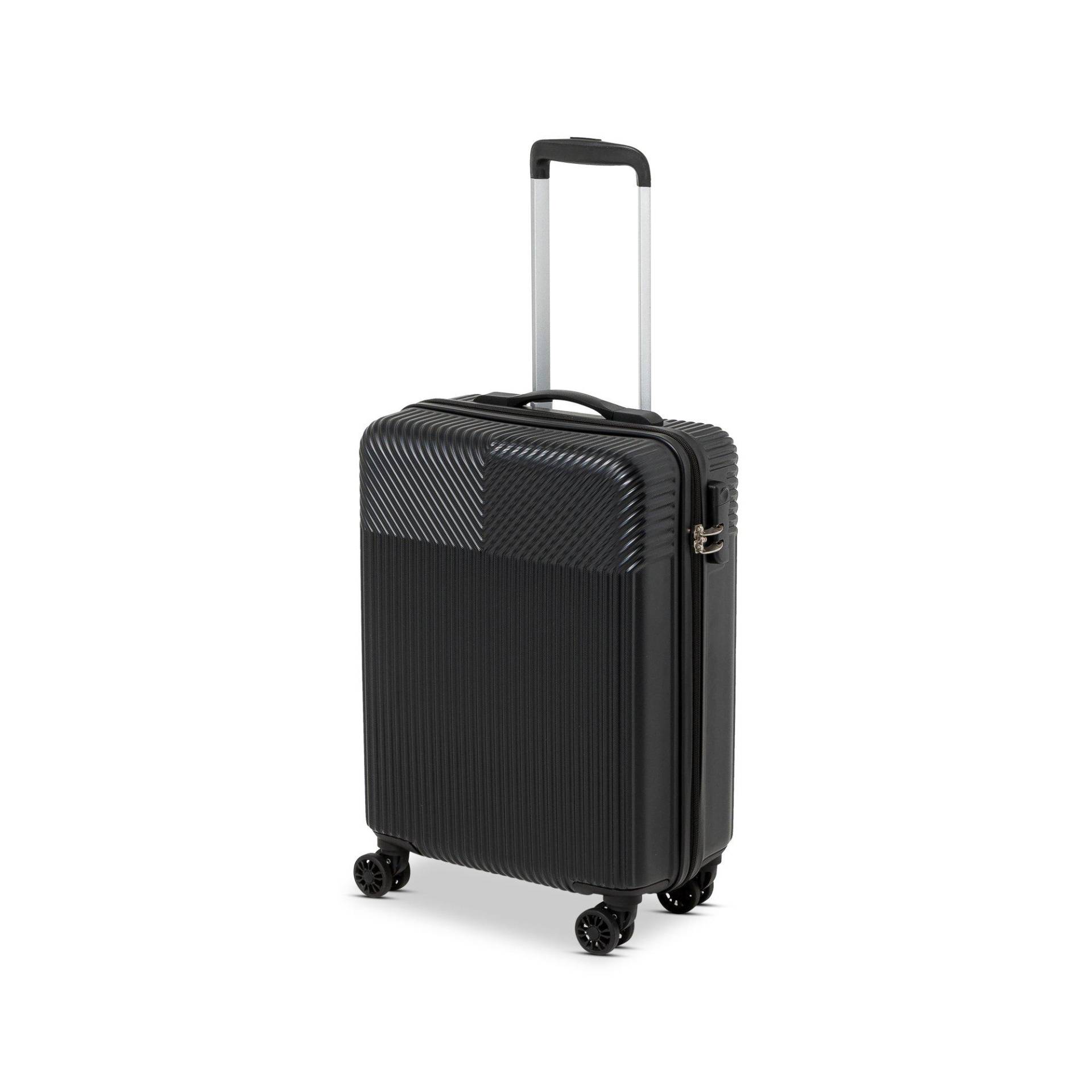 Hartschalenkoffer, Spinner Unisex Black 55 CM von Manor