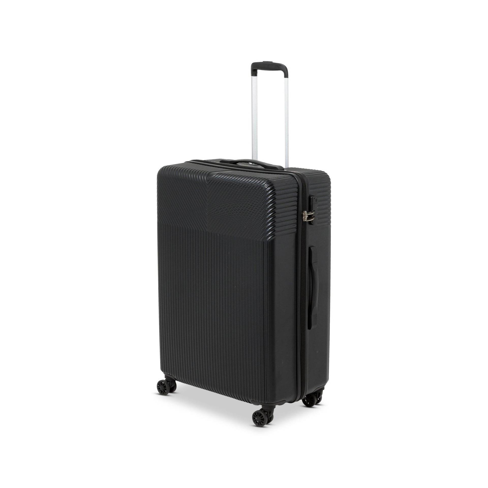 Hartschalenkoffer, Spinner Unisex Black 75 CM von Manor