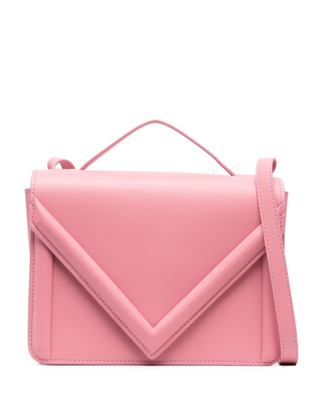 Mansur Gavriel M-frame leather crossbody bag - Pink von Mansur Gavriel