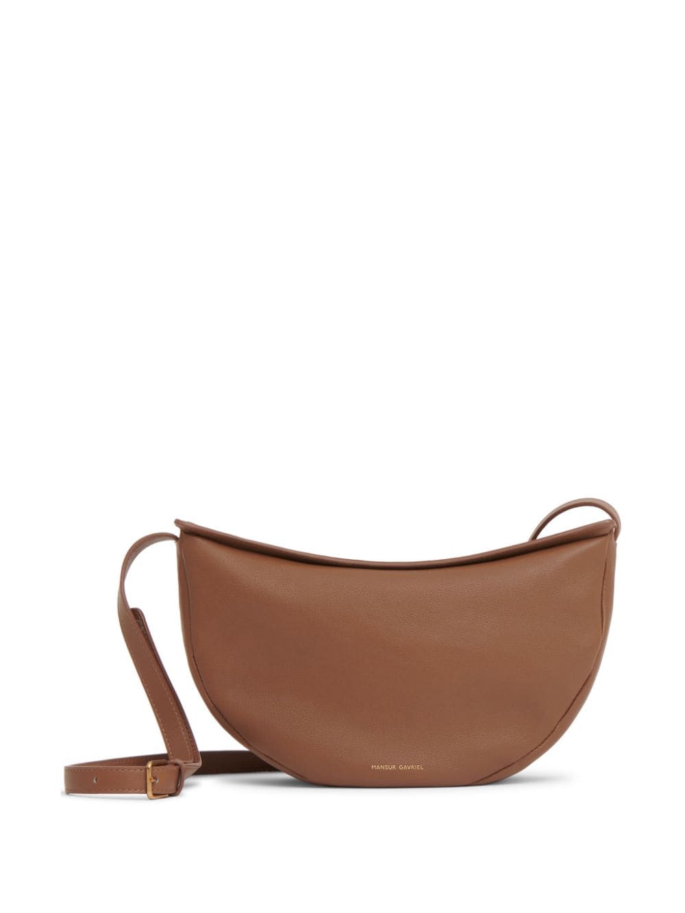 Mansur Gavriel Moon leather crossbody bag - Brown von Mansur Gavriel