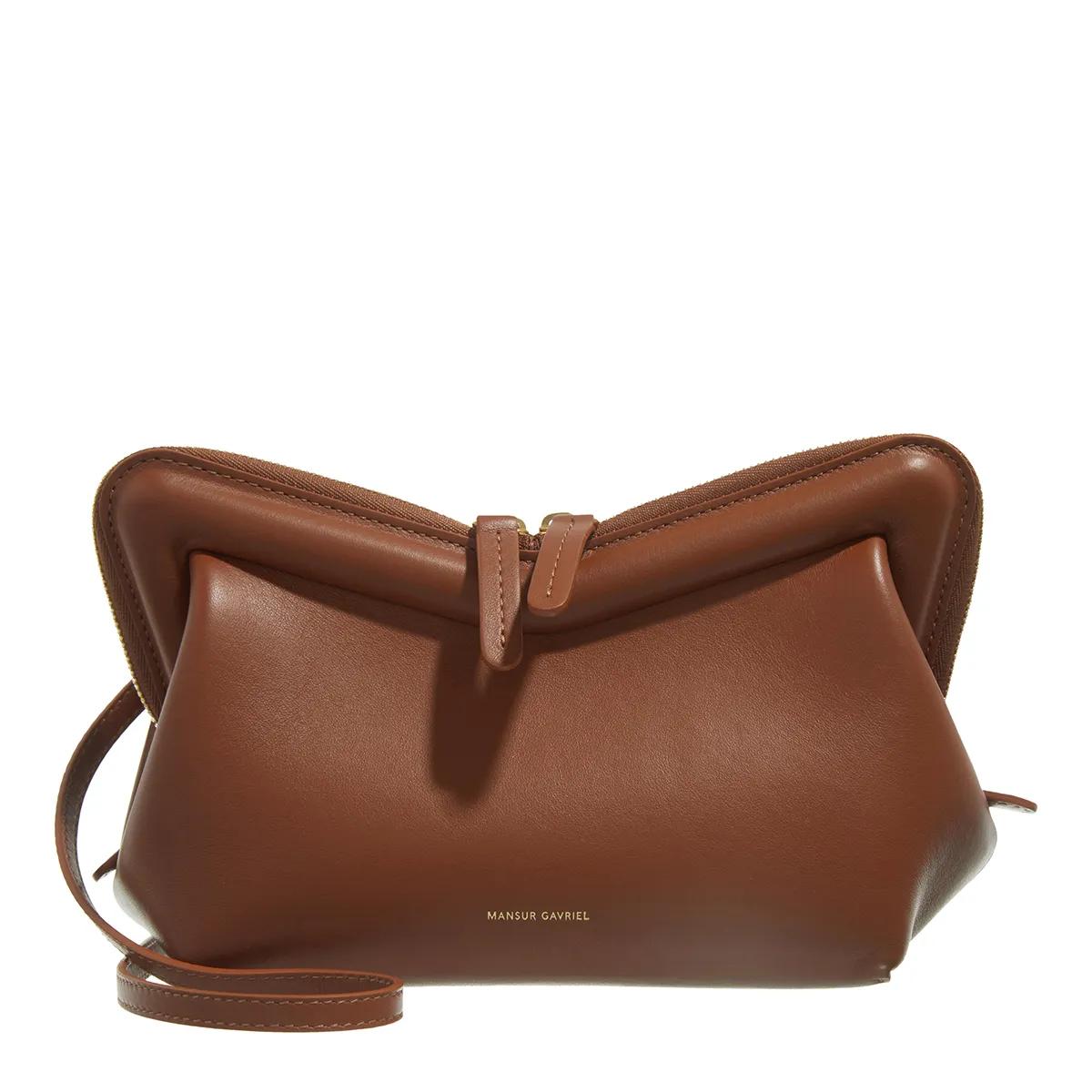 Mansur Gavriel Schultertasche - Mini Frame Shoulder Bag In Brown Leather - Gr. unisize - in Braun - für Damen Mansur Gavriel Schultertasche - Mini Frame Shoulder Bag In Brown Leather - Gr. unisize - in Braun - für Damen von Mansur Gavriel