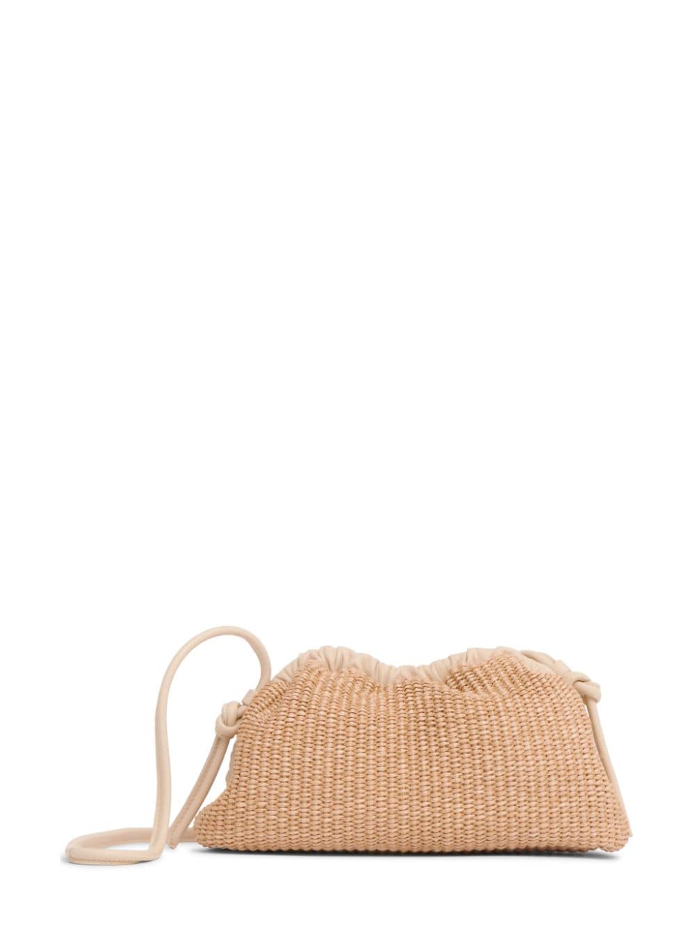 Mansur Gavriel mini Cloud raffia clutch bag - Neutrals von Mansur Gavriel