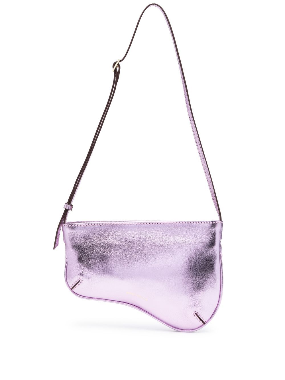 Manu Atelier Curve leather shoulder bag - Pink von Manu Atelier