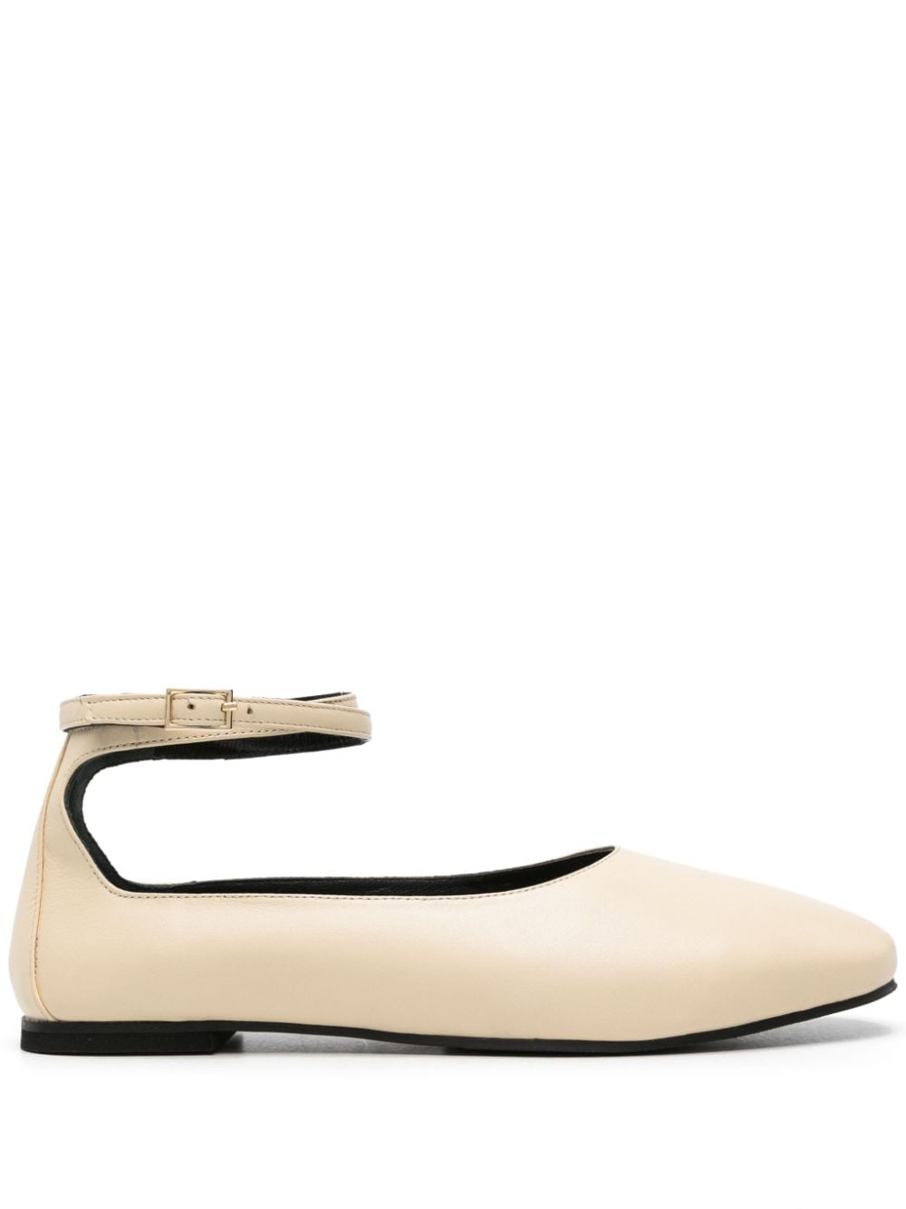 Manu Atelier Manu leather ballerina shoes - Neutrals von Manu Atelier