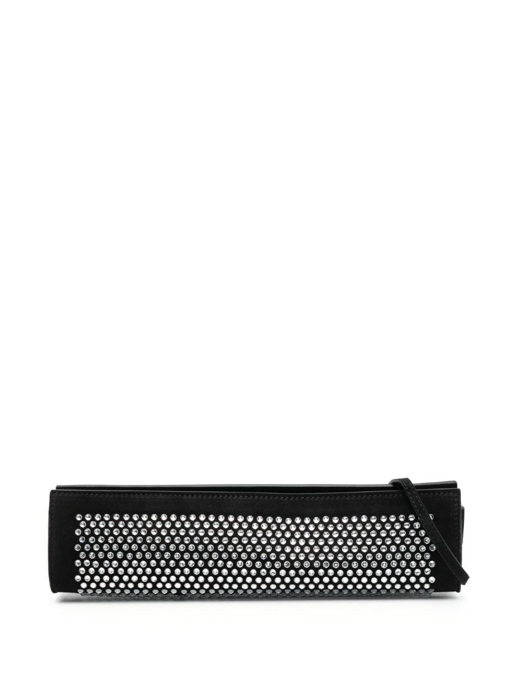 Manu Atelier crystal-embellished clutch bag - Black von Manu Atelier