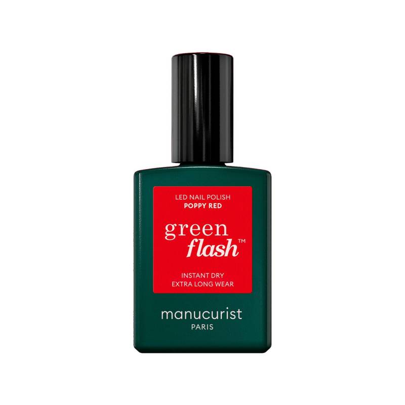 Nagellack Green Flash Poppy Red (rouge Iconique) Damen Green Flash Poppy Red (Rouge iconique) 15ml von Manucurist