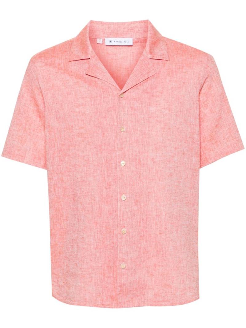 Manuel Ritz camp-collar short-sleeve shirt - Orange von Manuel Ritz