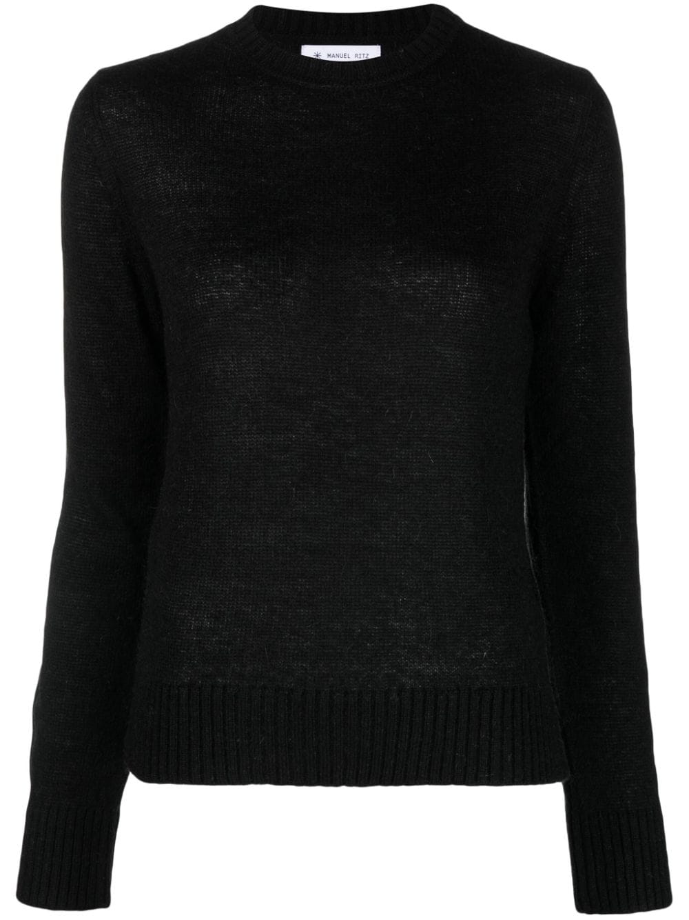 Manuel Ritz long-sleeve knitted jumper - Black von Manuel Ritz
