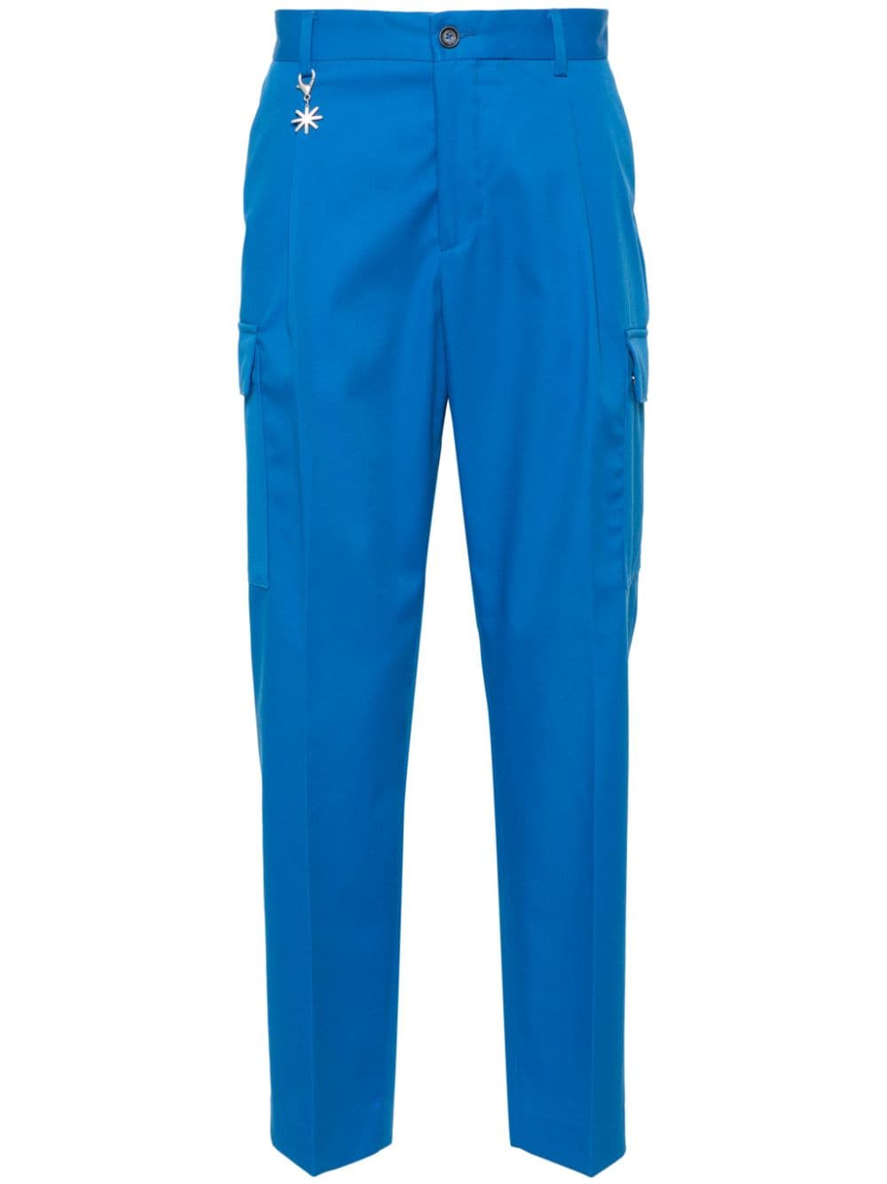 Manuel Ritz pleated cargo trousers - Blue von Manuel Ritz
