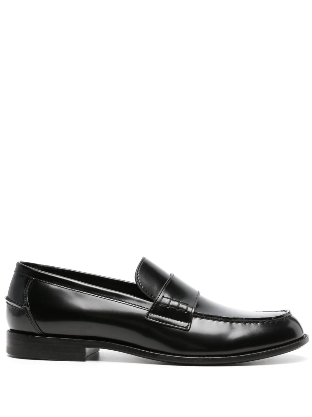 Manuel Ritz round-toe leather loafers - Black von Manuel Ritz