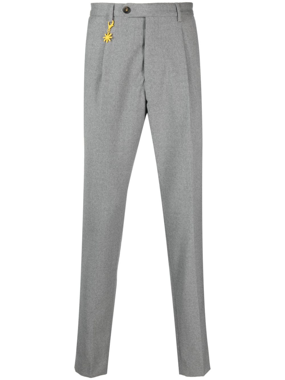 Manuel Ritz stretch-wool tapered trousers - Grey von Manuel Ritz