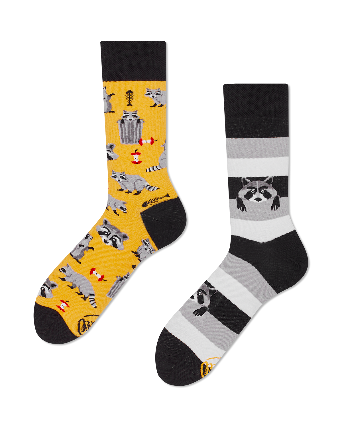 Raccoon Bandit Socks - Herren Multicolor 39-42 von Many Mornings