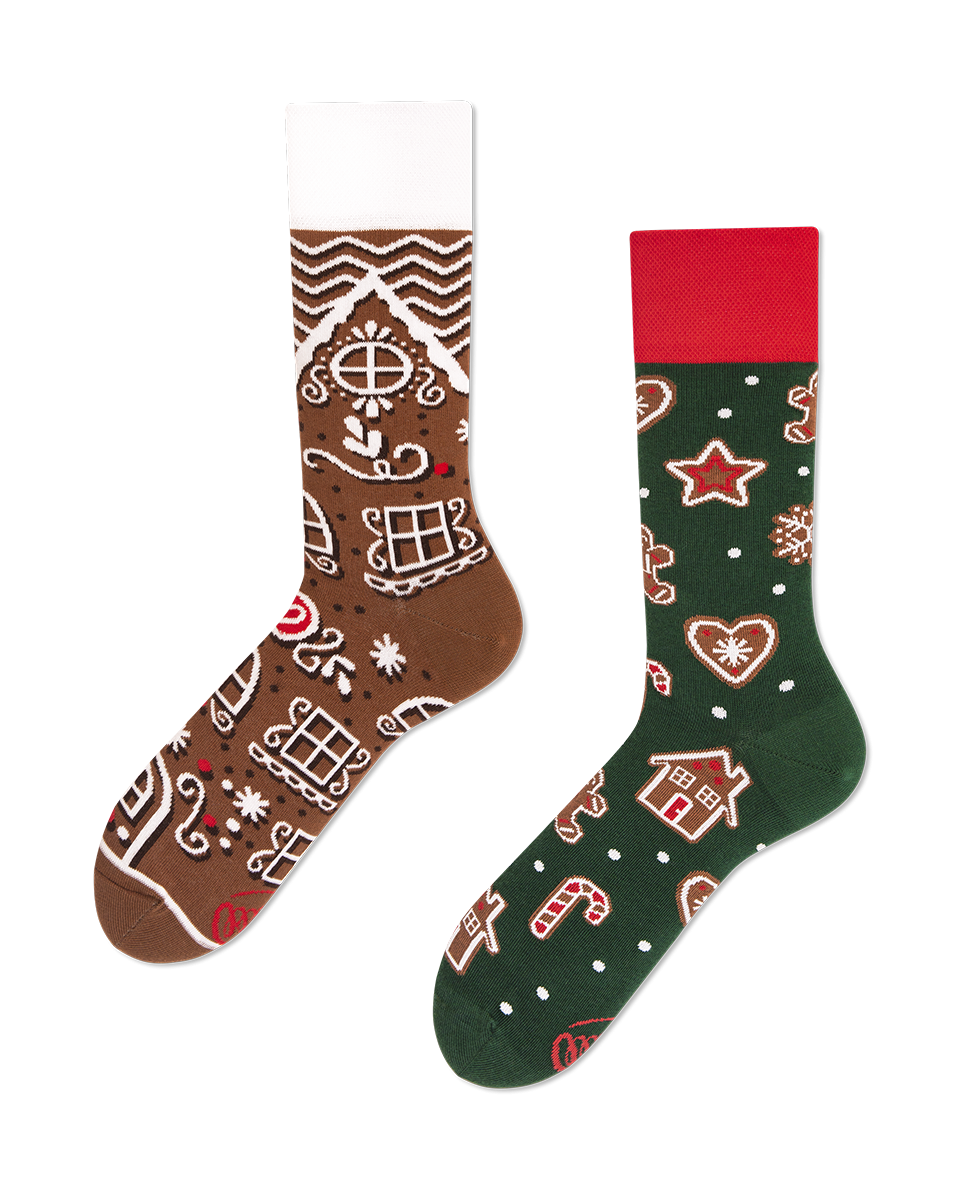 The Gingerbread Man Socks - Herren Multicolor 35-38 von Many Mornings