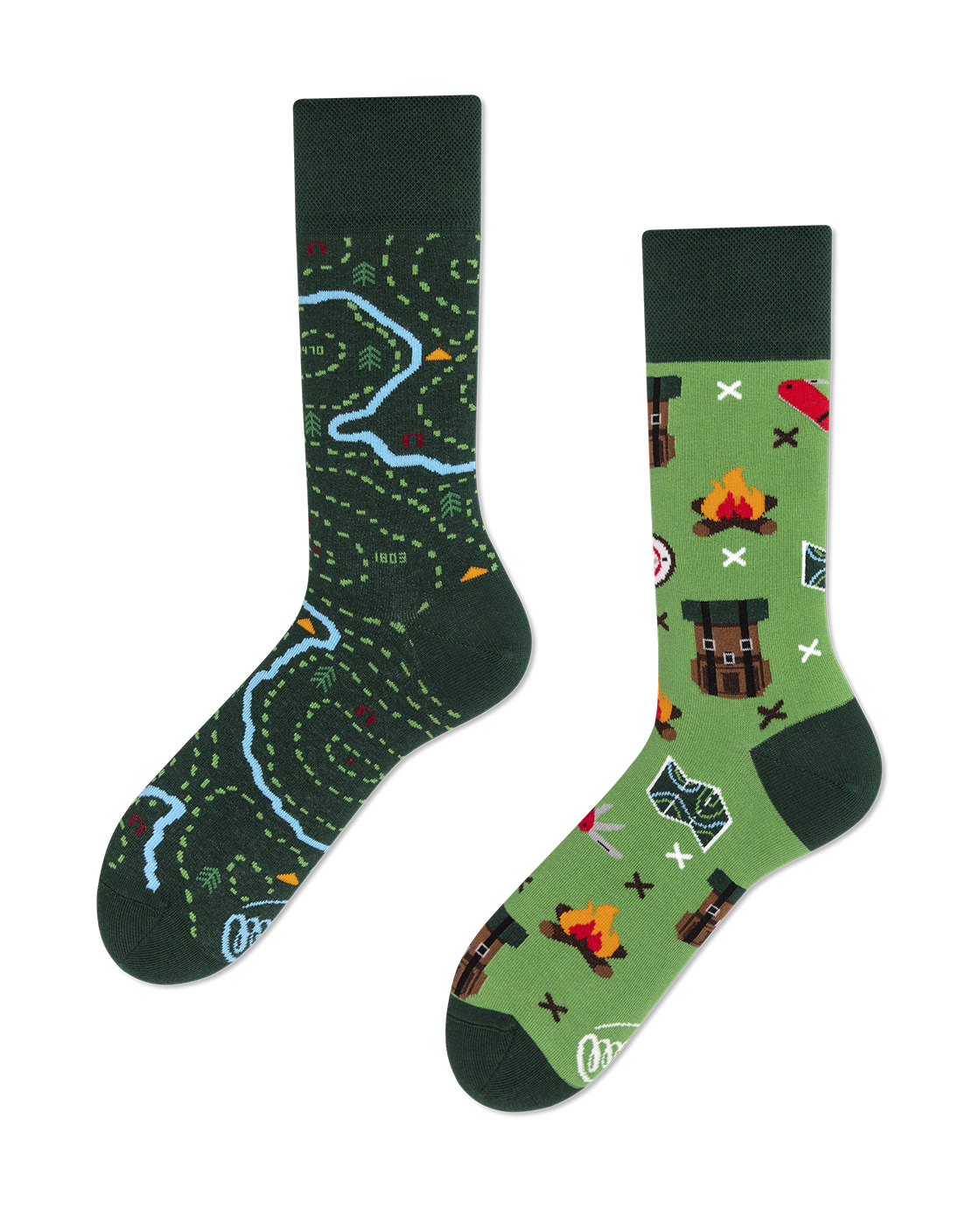 The Map Socks - Herren Multicolor 35-38 von Many Mornings