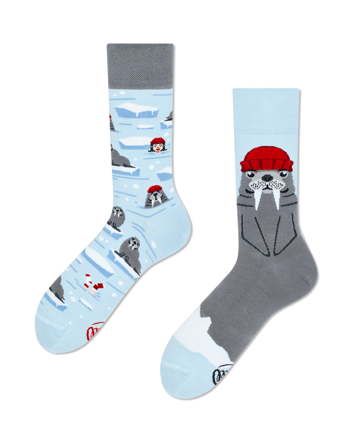 The Walrus Socks - Herren Multicolor 35-38 von Many Mornings