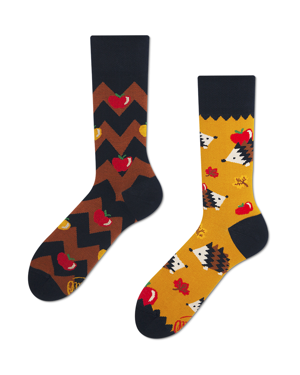 Apple Hedgehog Socks - Herren Multicolor 35-38 von Many Mornings