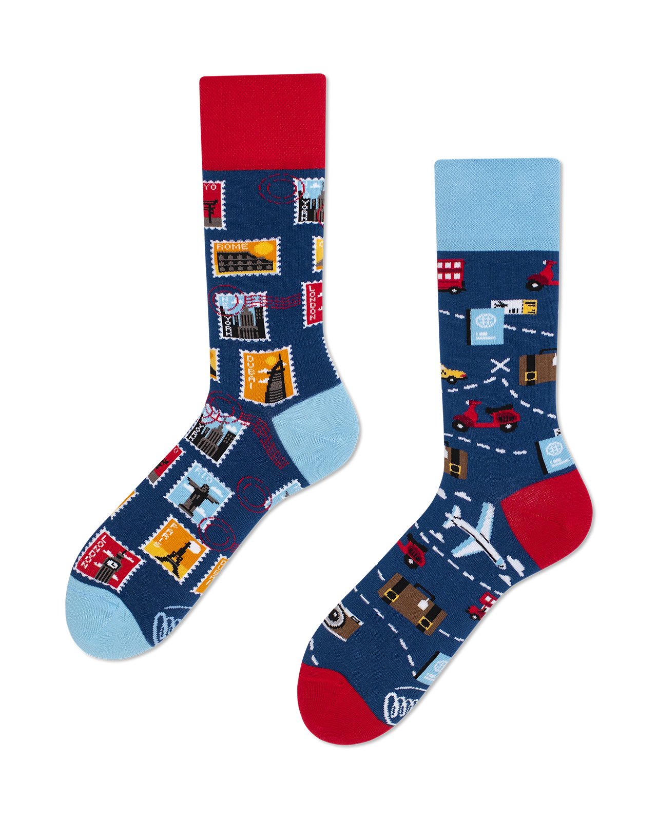 The Traveler Socks - Herren Multicolor 35-38 von Many Mornings