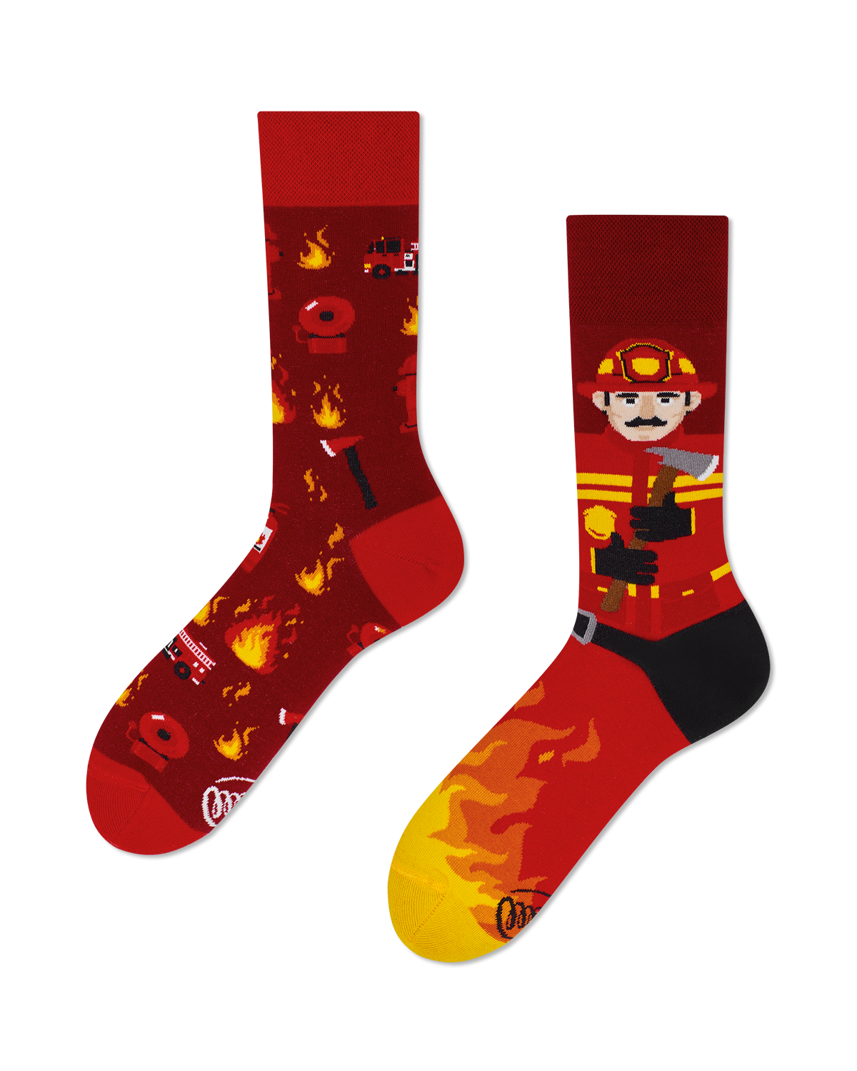 The Fireman Socks - Herren Multicolor 35-38 von Many Mornings