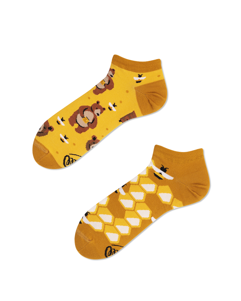 Honey Bear Sneakersocks - Herren Multicolor 39-42 von Many Mornings