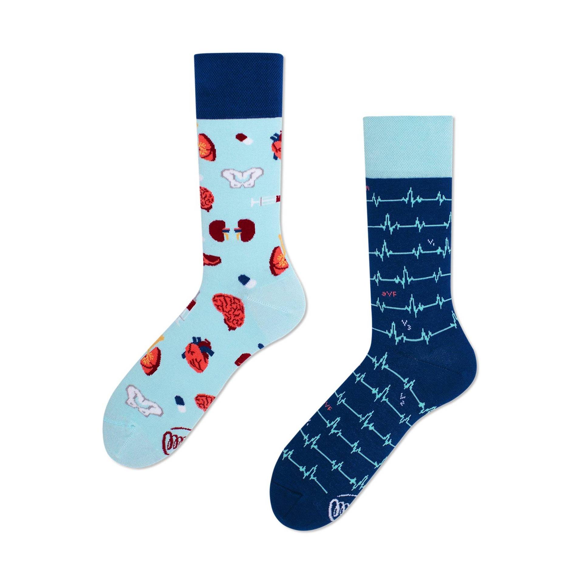 Socken Herren Blau Bunt 43-46 von Many Mornings