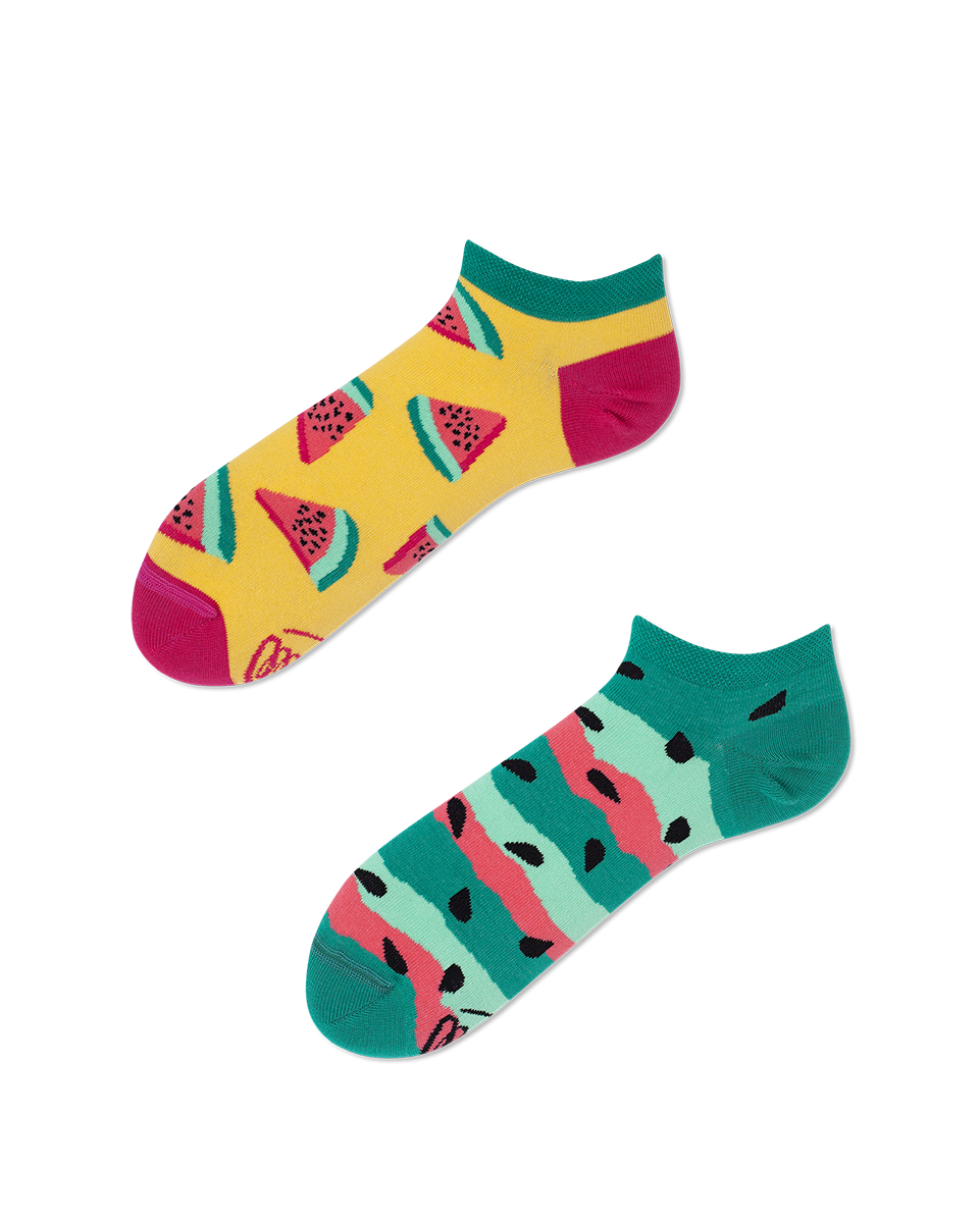 Watermelon Splash Sneakersocks - Herren Multicolor 39-42 von Many Mornings