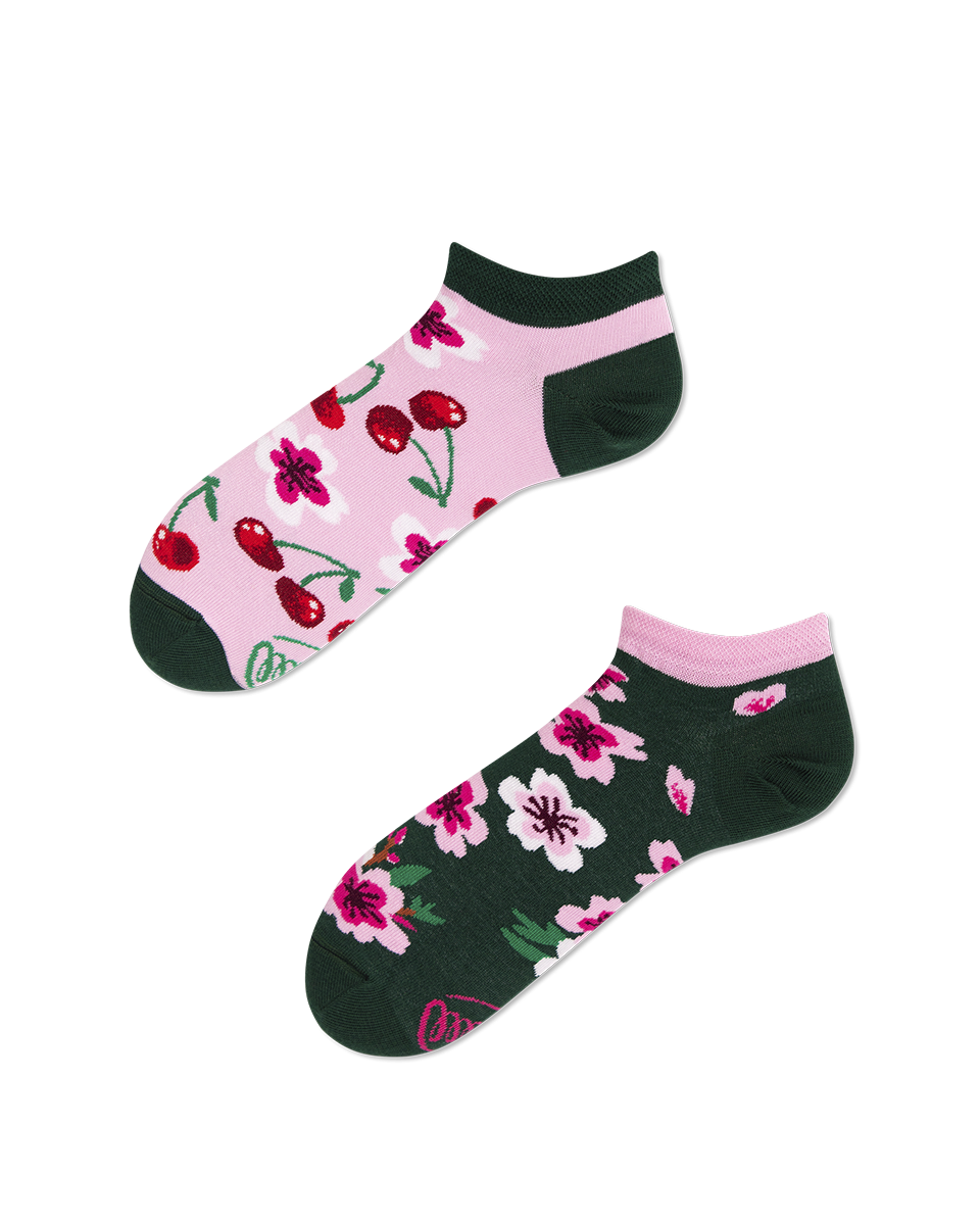 Cherry Blossom Sneakersocks - Herren Multicolor 43-46 von Many Mornings