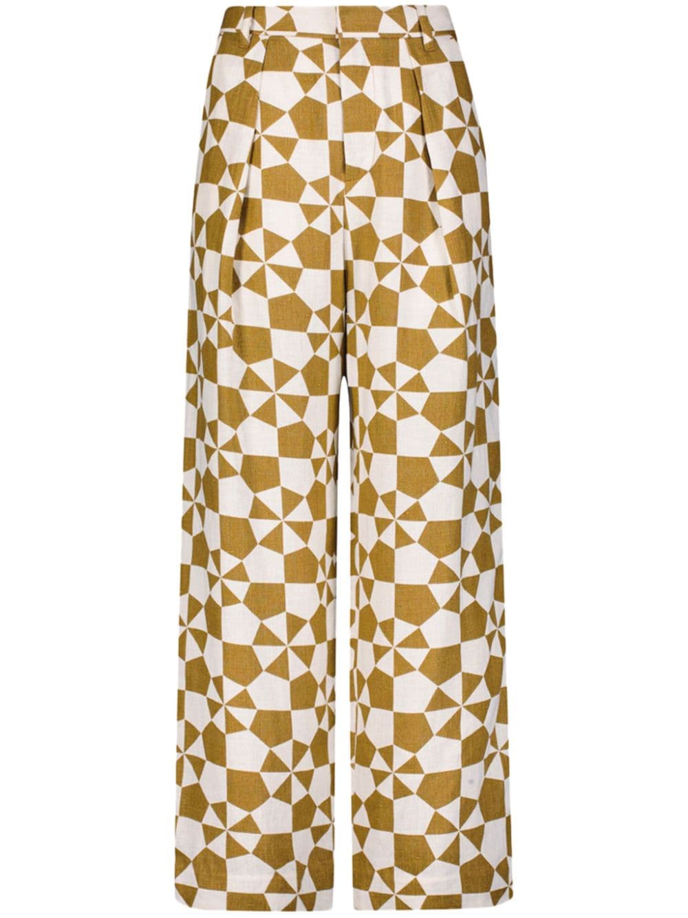 Mara Hoffman Marella printed hemp trousers - Green von Mara Hoffman