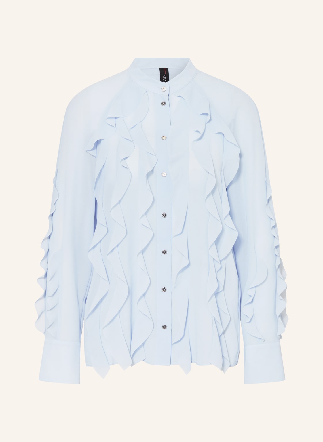 Marc Cain Bluse Mit Volants blau von Marc Cain