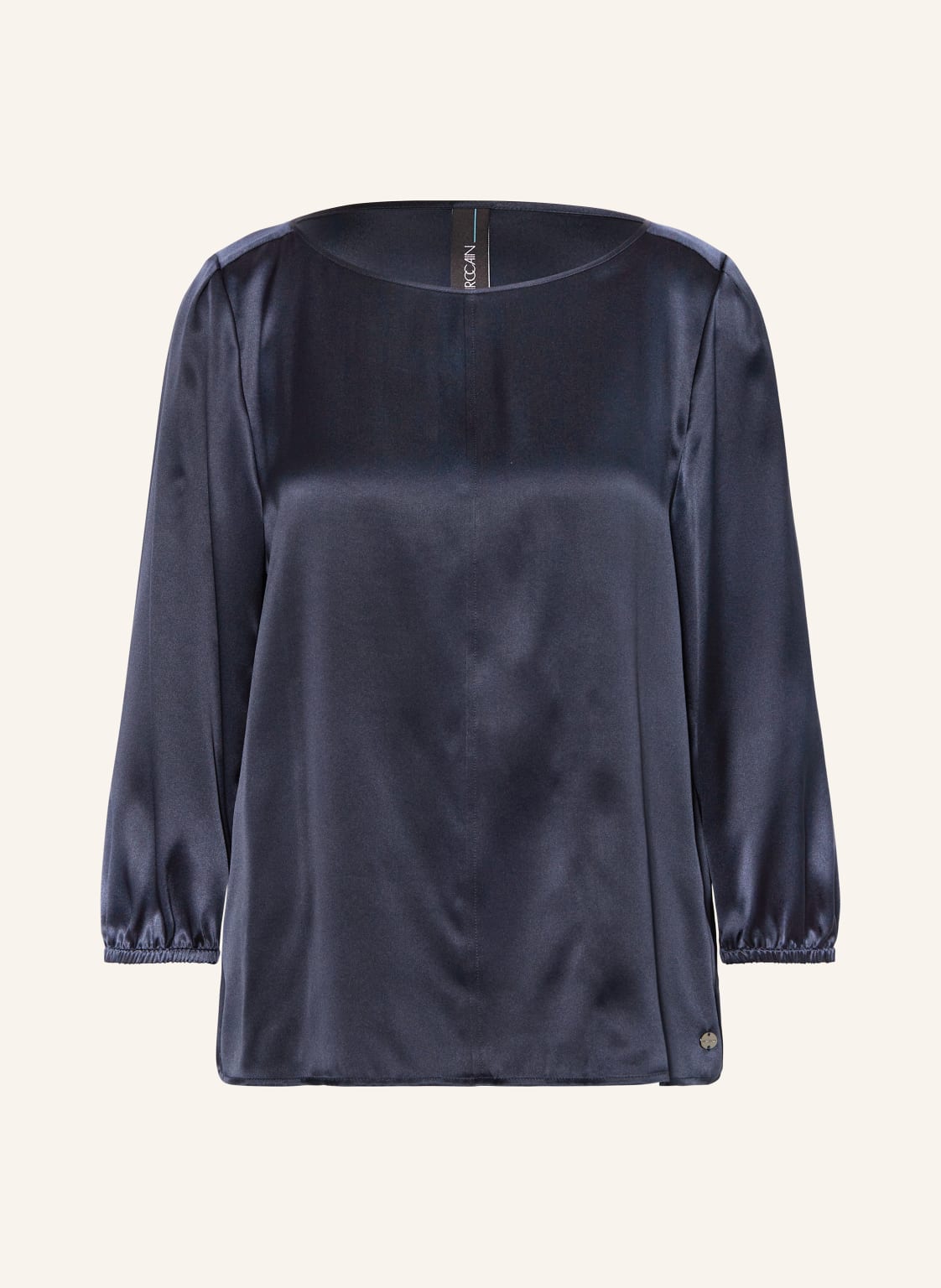 Marc Cain Blusenshirt Aus Seide Mit 3/4-Arm blau Marc Cain Blusenshirt Aus Seide Mit 3/4-Arm blau von Marc Cain
