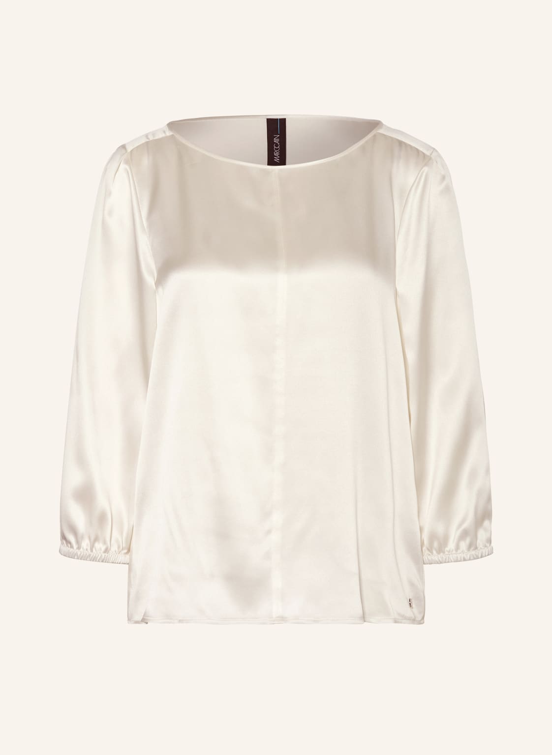 Marc Cain Blusenshirt Aus Seide Mit 3/4-Arm weiss Marc Cain Blusenshirt Aus Seide Mit 3/4-Arm weiss von Marc Cain