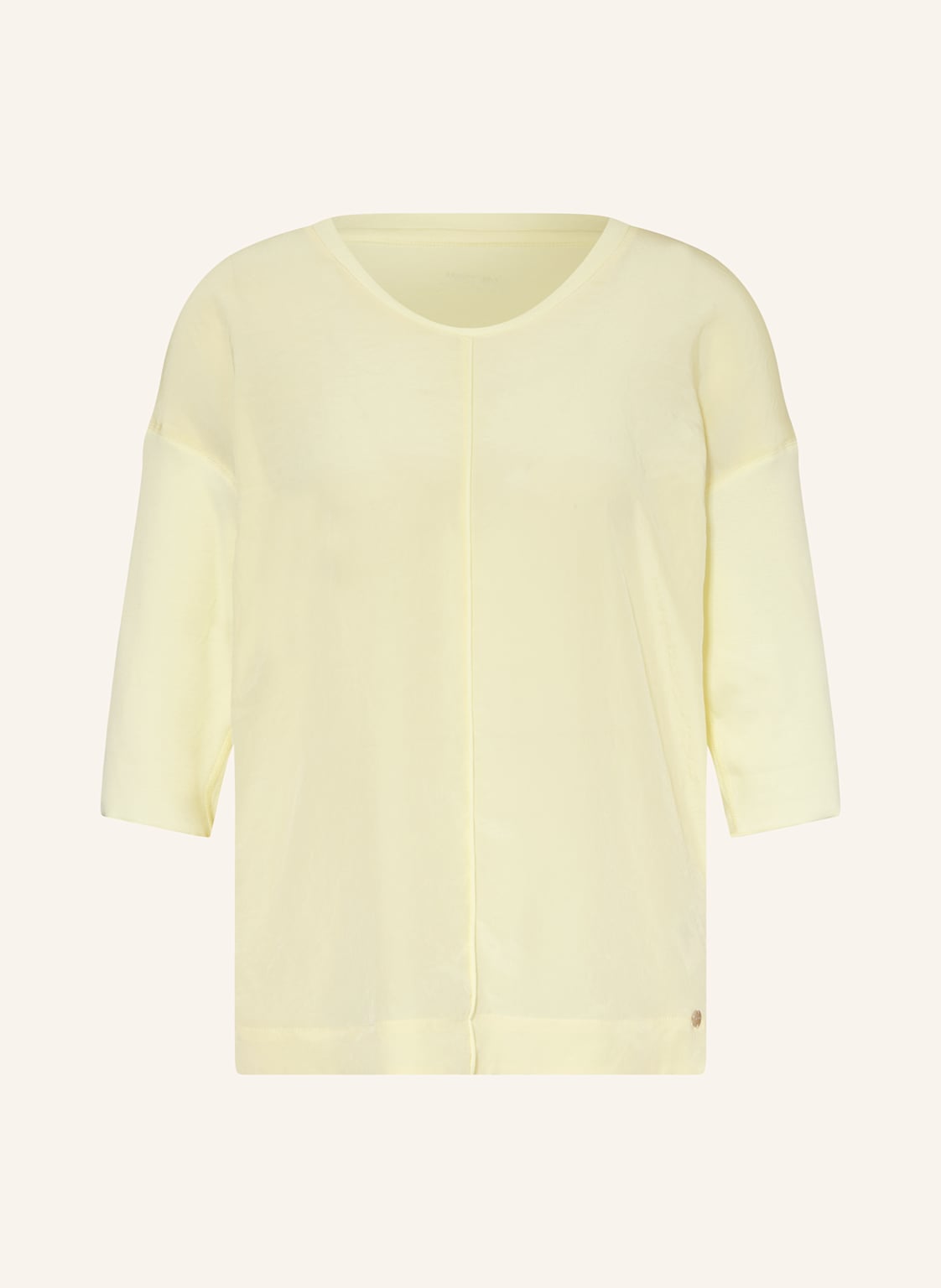 Marc Cain Blusenshirt Im Materialmix Mit 3/4-Arm gelb Marc Cain Blusenshirt Im Materialmix Mit 3/4-Arm gelb von Marc Cain