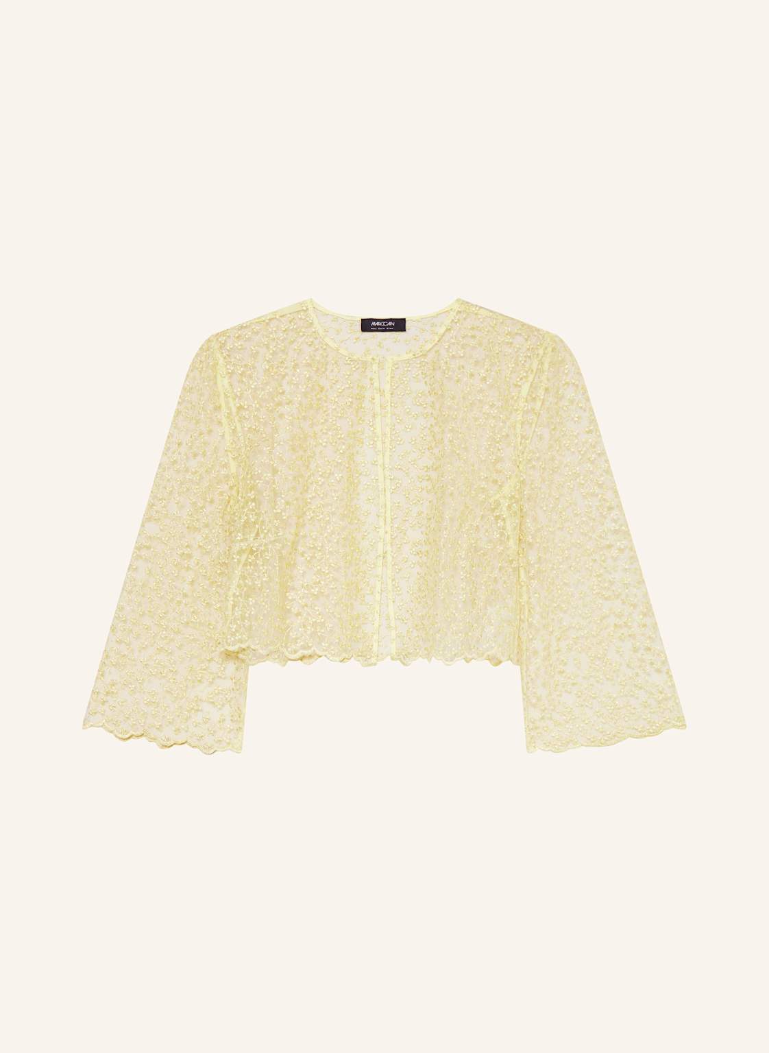 Marc Cain Bolero Mit Glitzergarn gelb Marc Cain Bolero Mit Glitzergarn gelb von Marc Cain