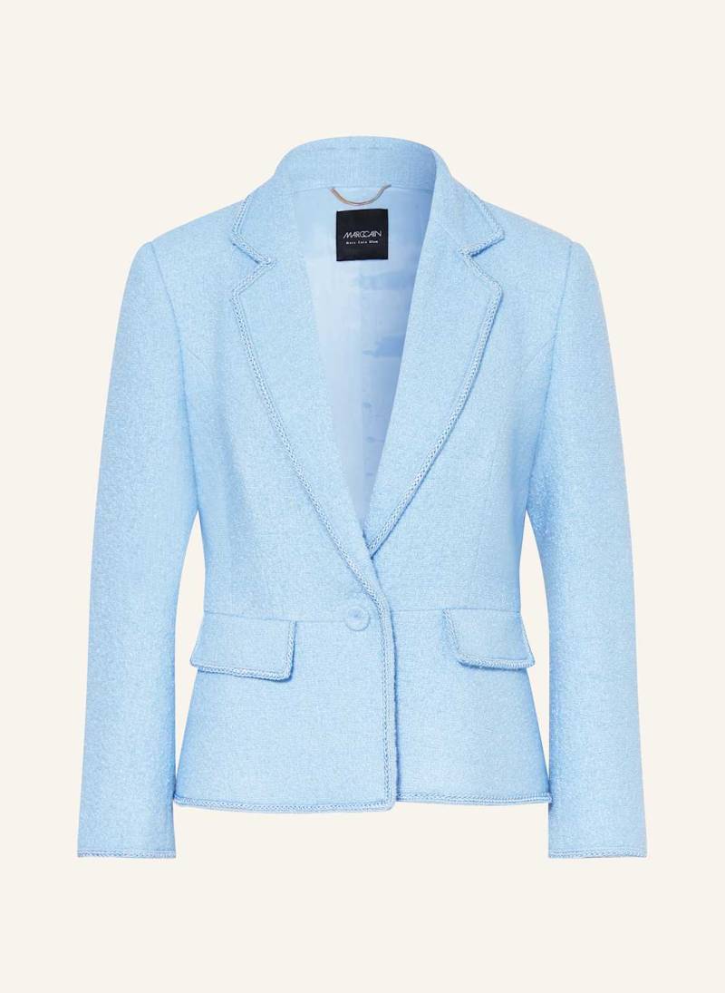Marc Cain Bouclé-Blazer Mit Glitzergarn blau von Marc Cain