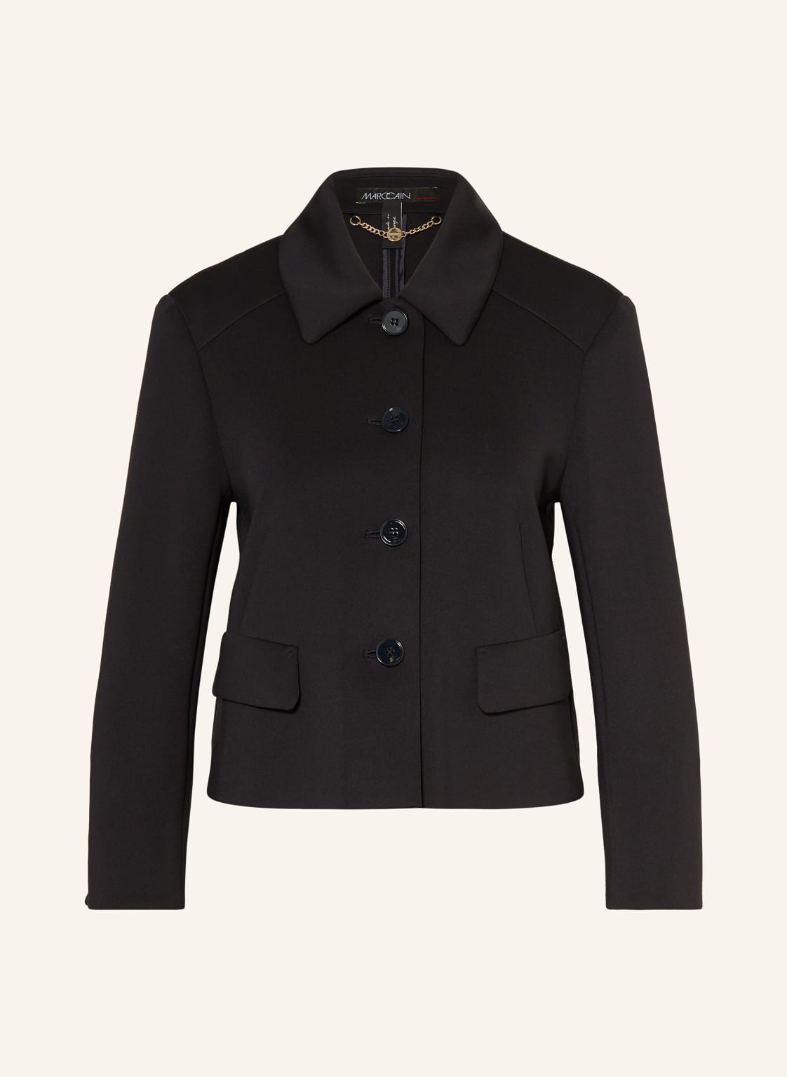 Marc Cain Kastenjacke Mit 3/4-Arm blau Marc Cain Kastenjacke Mit 3/4-Arm blau von Marc Cain