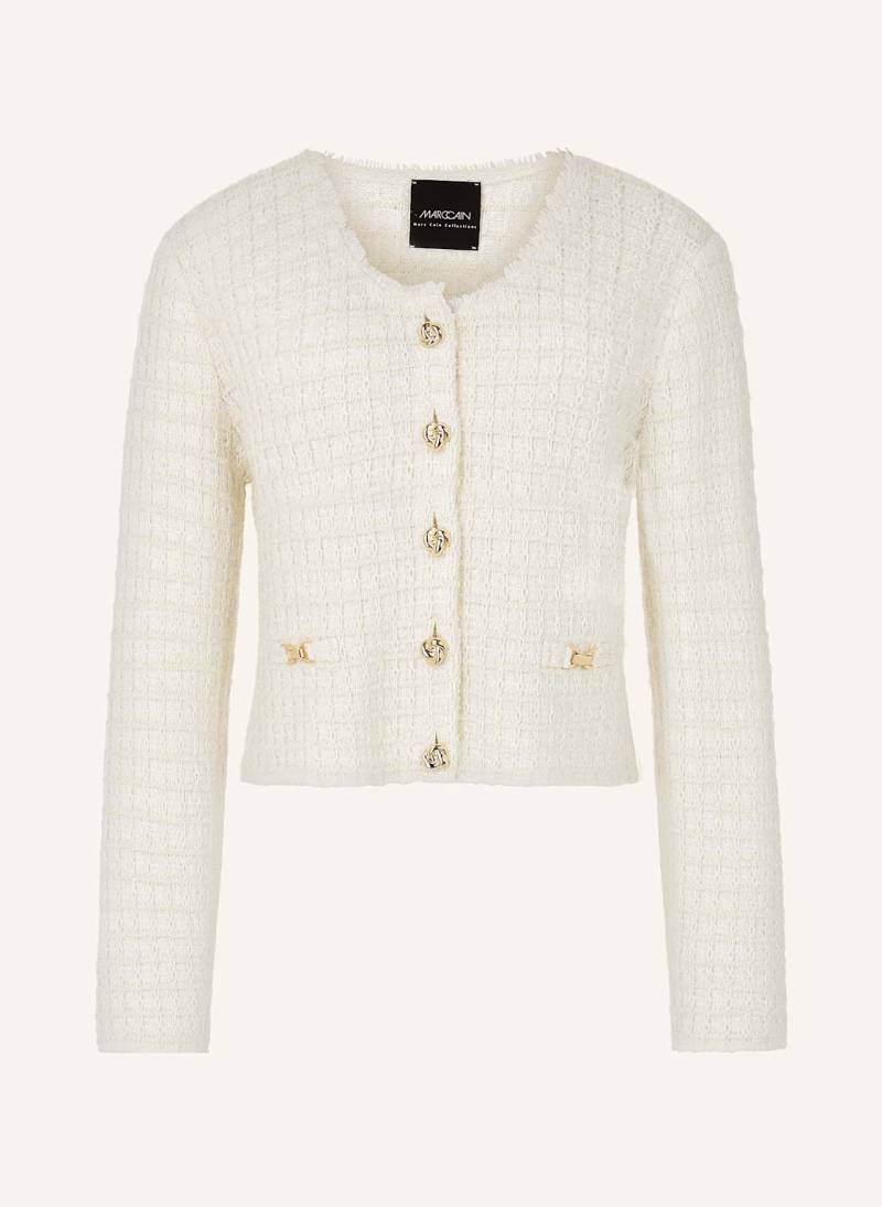 Marc Cain Strickjacke Mit Glitzergarn weiss von Marc Cain