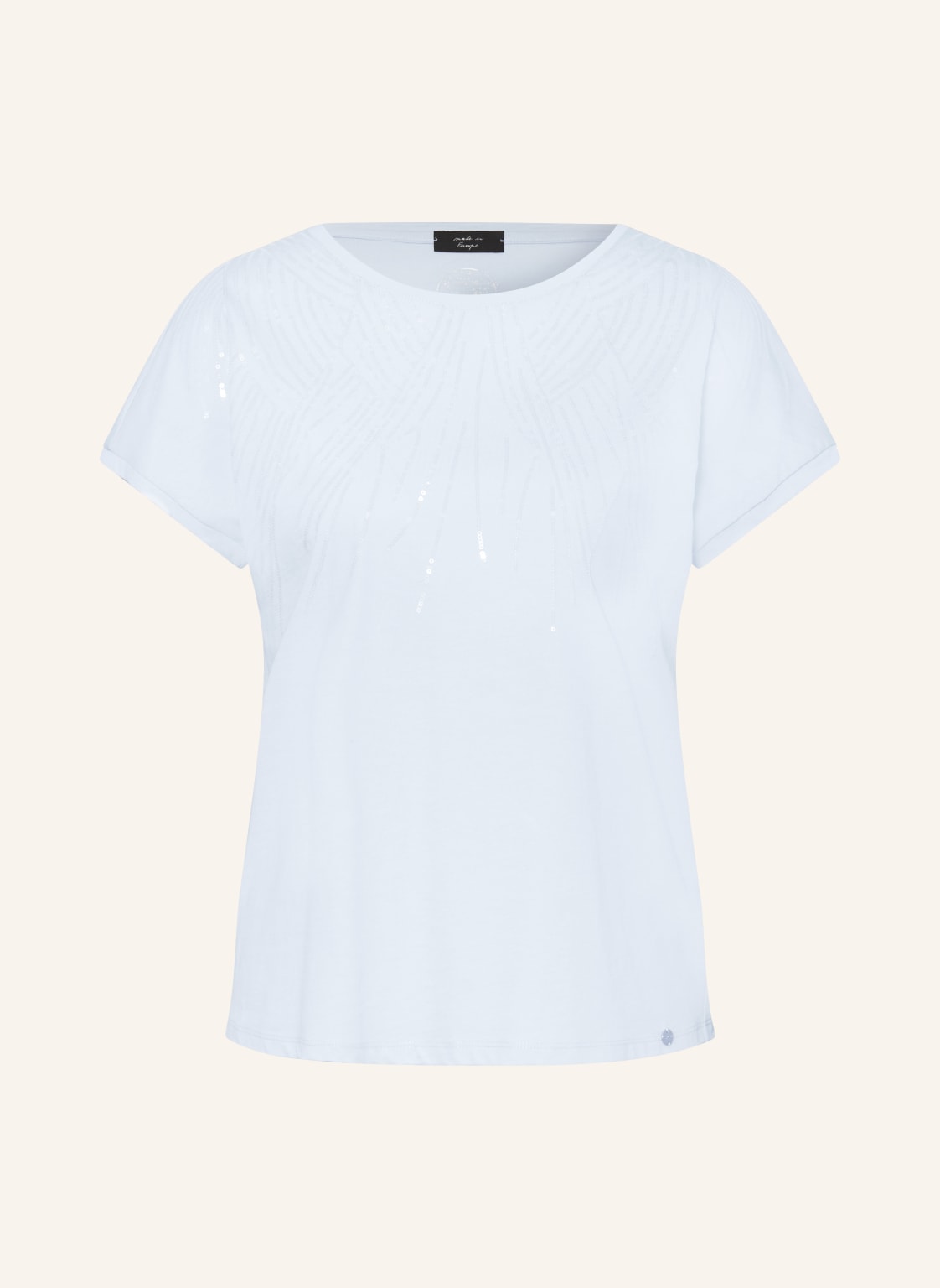 Marc Cain T-Shirt Mit Pailletten blau von Marc Cain