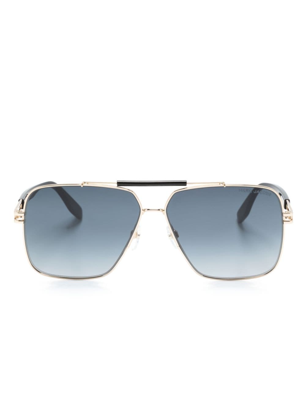 Marc Jacobs Eyewear logo-engraved navigator-frame sunglasses - Gold von Marc Jacobs Eyewear