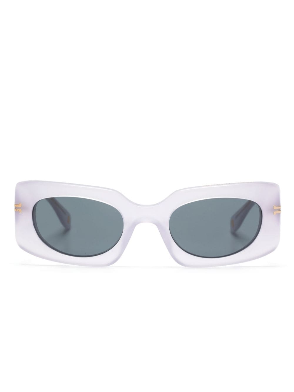 Marc Jacobs Eyewear logo-engraved rectangular-frame sunglasses - Purple