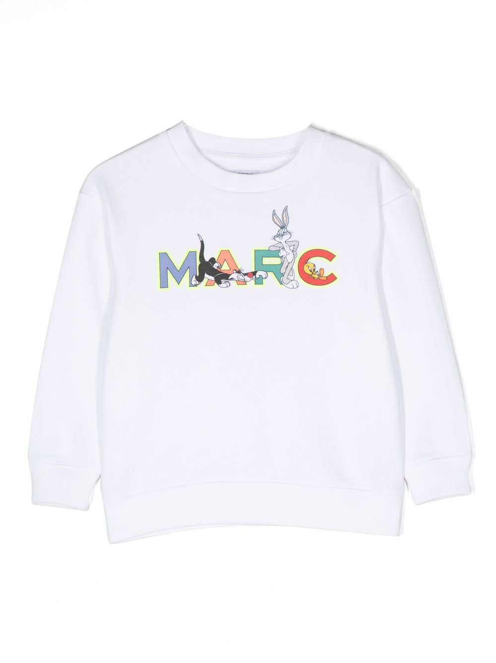 Marc Jacobs Kids Looney Tunes-print long-sleeve sweatshirt - White von Marc Jacobs Kids