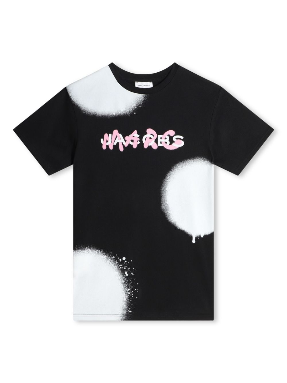Marc Jacobs Kids Spray Spots-print organic cotton dress - Black von Marc Jacobs Kids