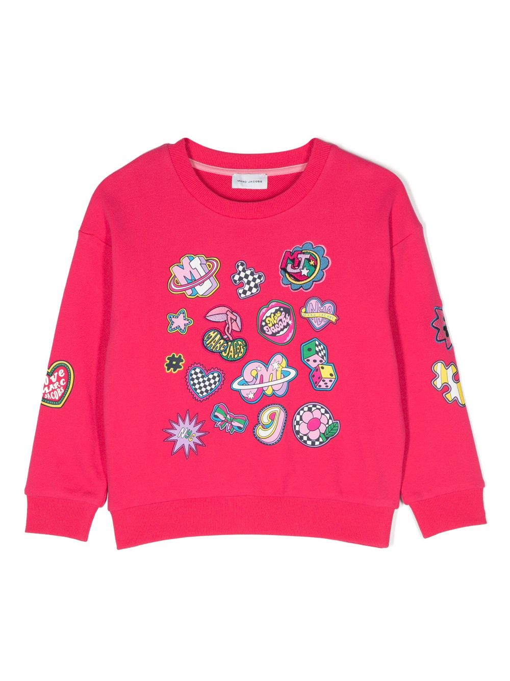 Marc Jacobs Kids embroidered-motif cotton sweatshirt - Pink von Marc Jacobs Kids