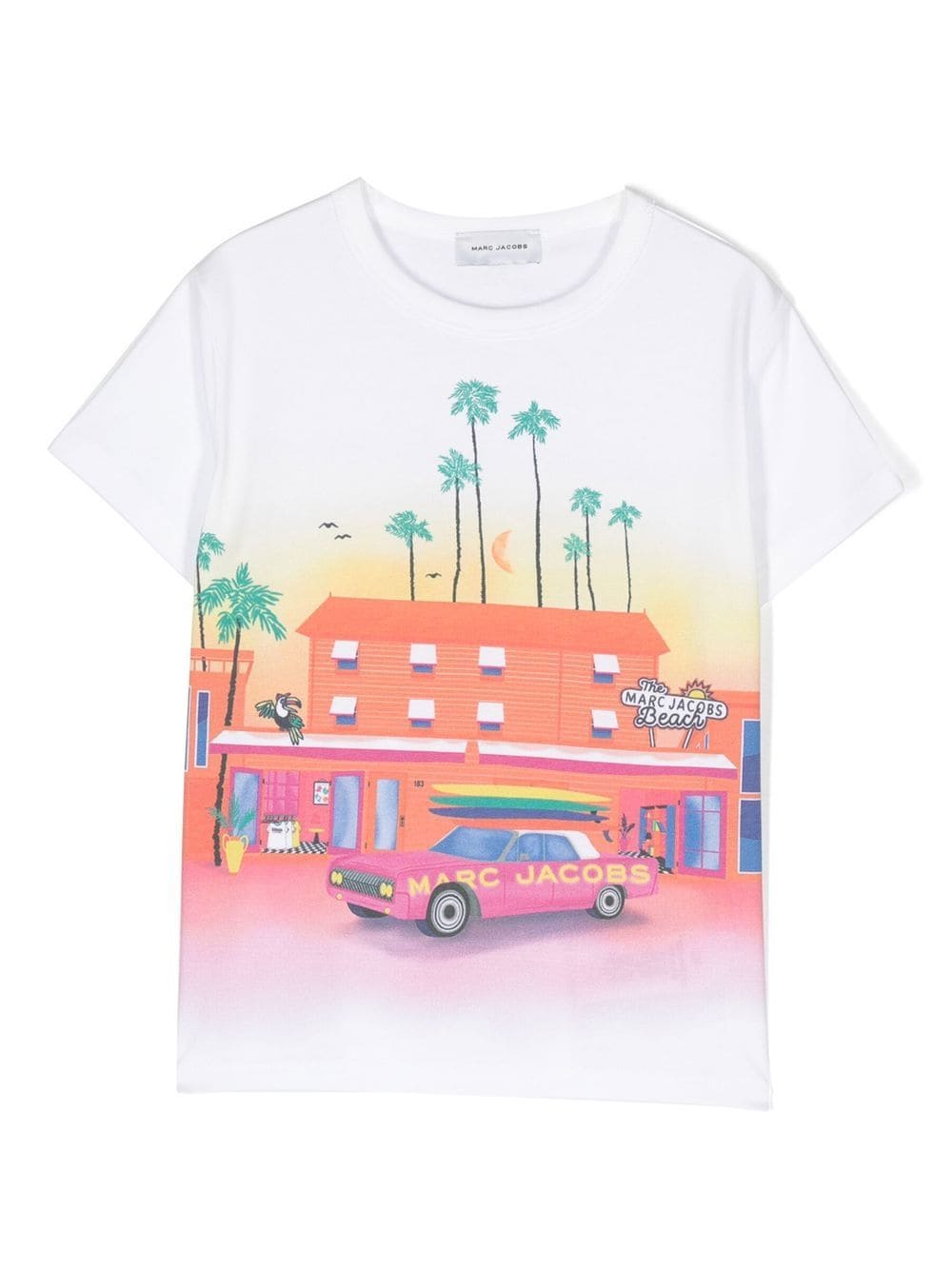 Marc Jacobs Kids graphic-print round-neck T-shirt - White von Marc Jacobs Kids