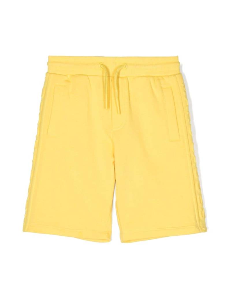Marc Jacobs Kids logo-embossed cotton shorts - Yellow von Marc Jacobs Kids