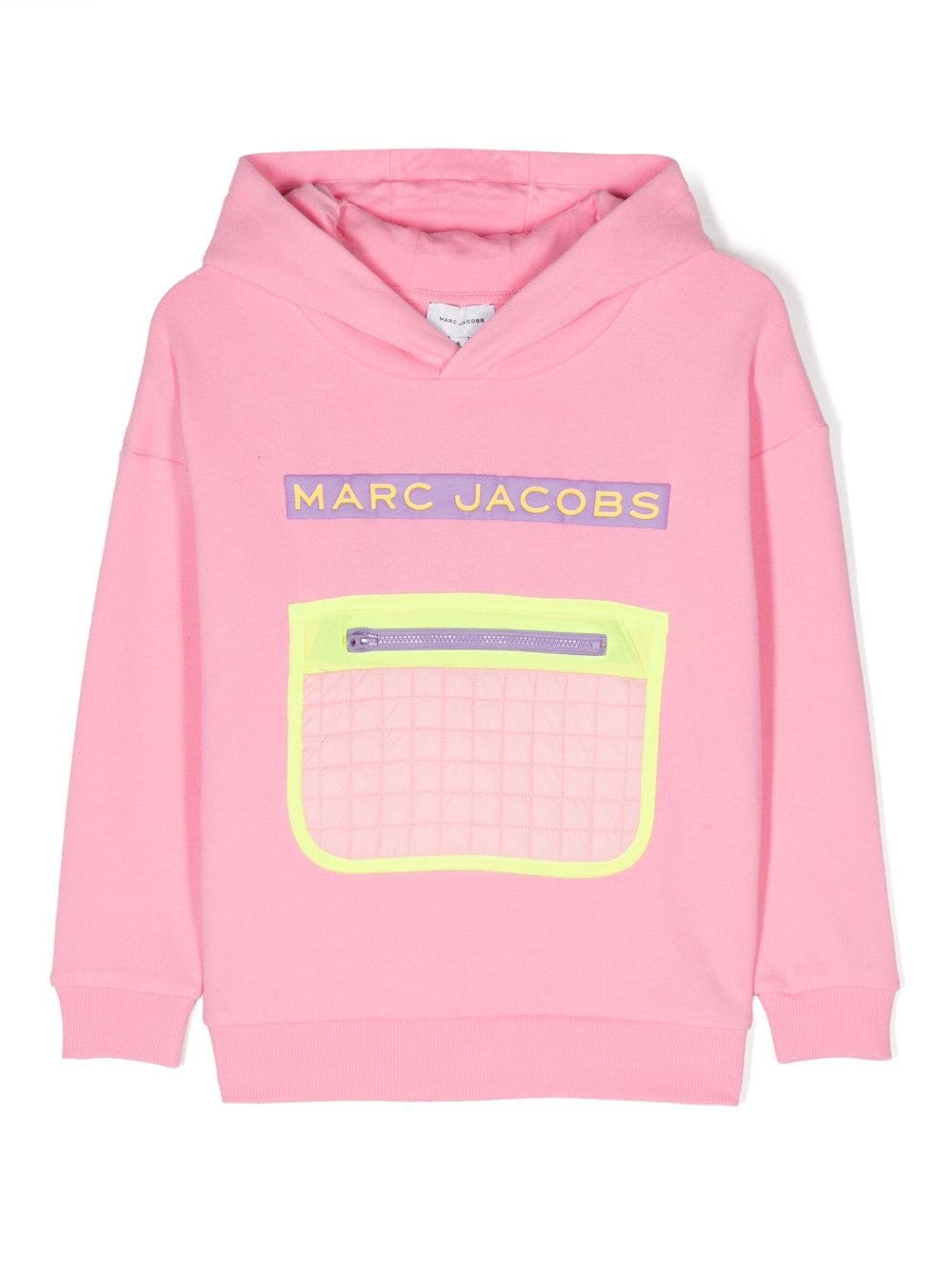 Marc Jacobs Kids logo-embroidered cotton hoodie - Pink von Marc Jacobs Kids