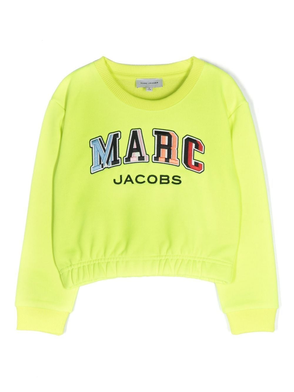 Marc Jacobs Kids logo-embroidered crew-neck sweatshirt - Yellow von Marc Jacobs Kids