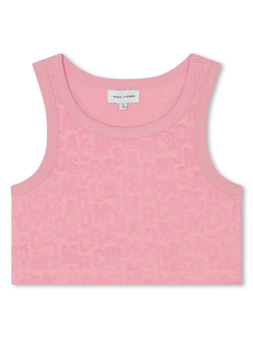 Marc Jacobs Kids logo-jacquard crop top - Pink von Marc Jacobs Kids