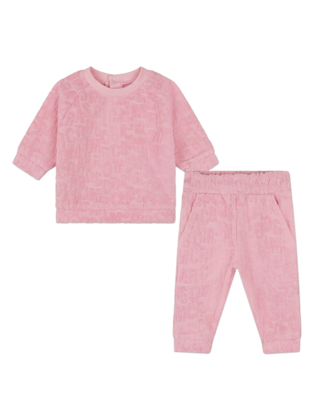 Marc Jacobs Kids logo-jacquard trousers set - Pink von Marc Jacobs Kids